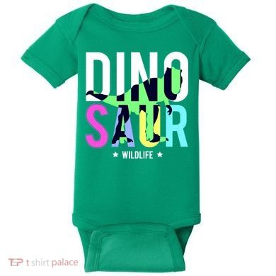 Dinosaur Wildlife Baby Bodysuit