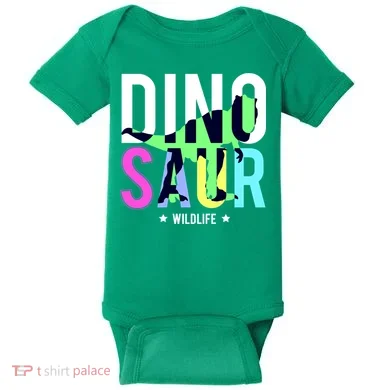 Dinosaur Wildlife Baby Bodysuit
