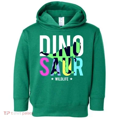 Dinosaur Wildlife Toddler Hoodie
