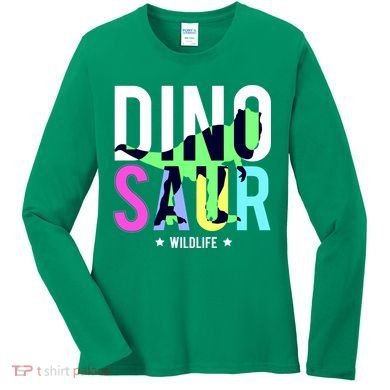 Dinosaur Wildlife Women's Long Sleeve Shirt