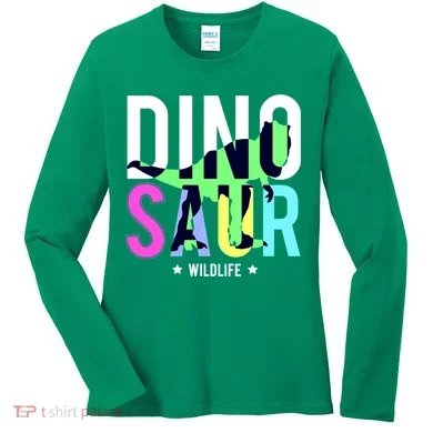 Dinosaur Wildlife Women's Long Sleeve Shirt