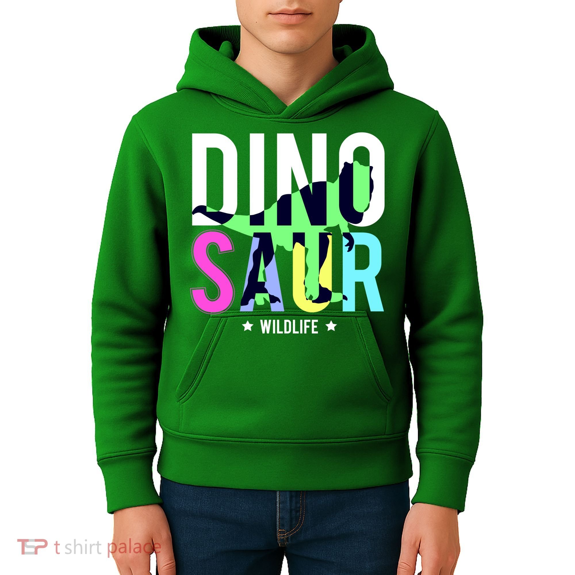 Dinosaur Wildlife Kids Hoodie