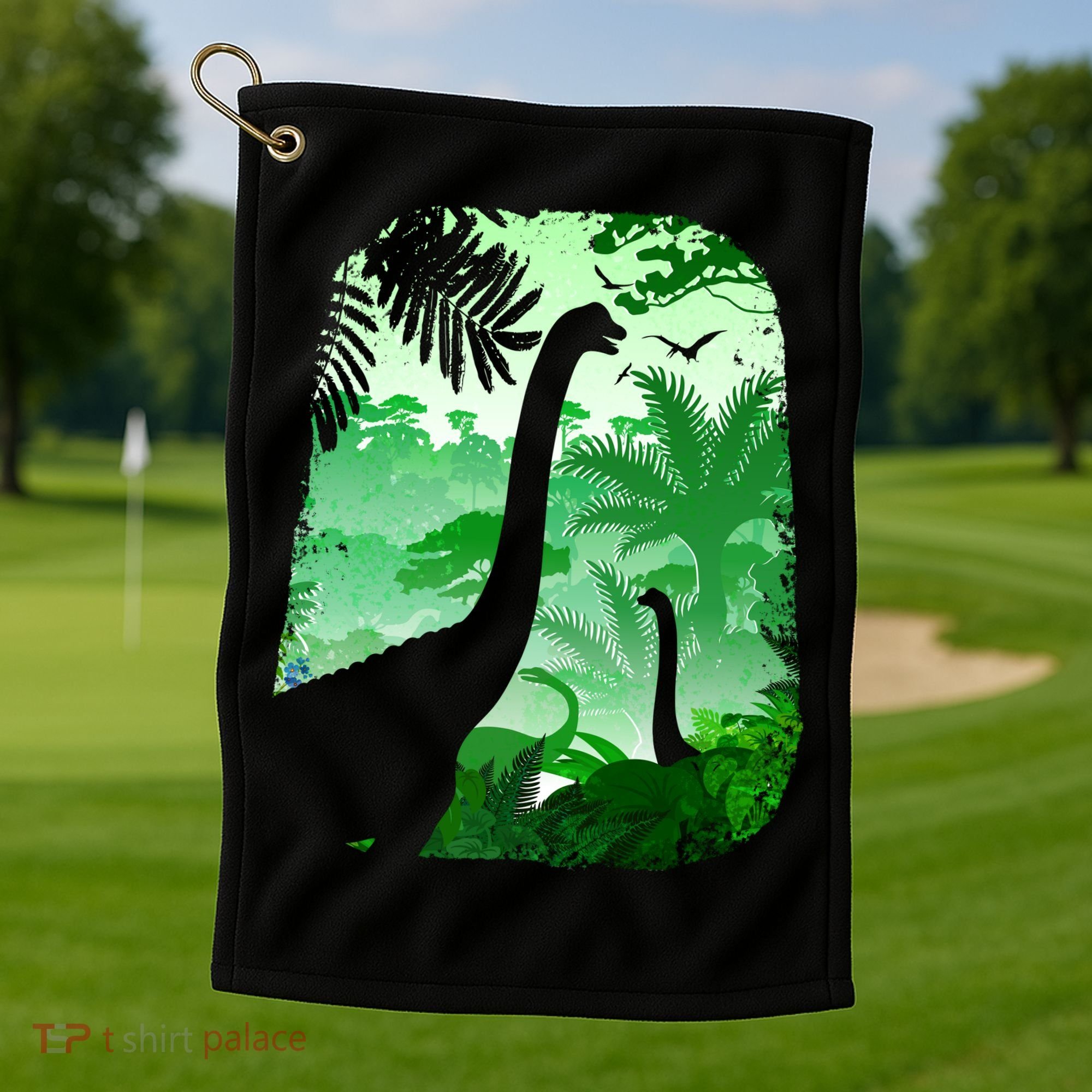 Dinosaur World Golf Towel
