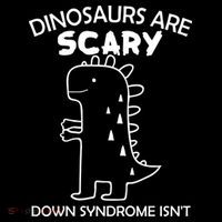 Dinosaurs Are Scary Down Syndrome isn't1 Women's Hoodie thumb 2