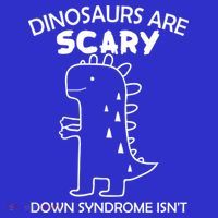 Dinosaurs Are Scary Down Syndrome isn't1 Kids Sweatshirt thumb 2