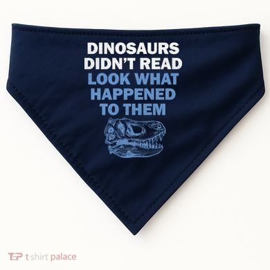 Dinosaurs Didn't Read USA-Made Doggie Bandana