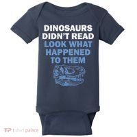 Dinosaurs Didn't Read Baby Bodysuit thumb 0