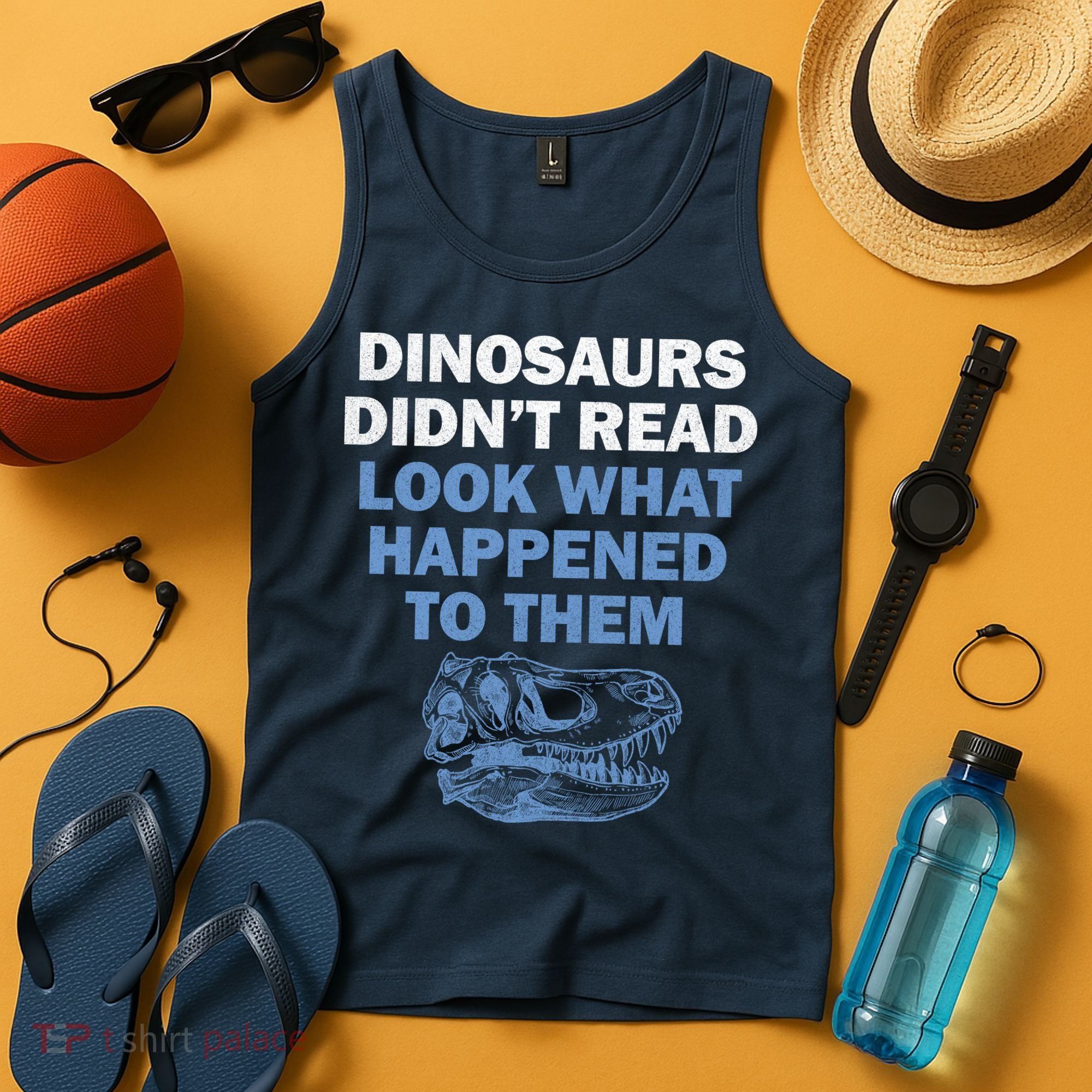 Dinosaurs Didn't Read Tank Top