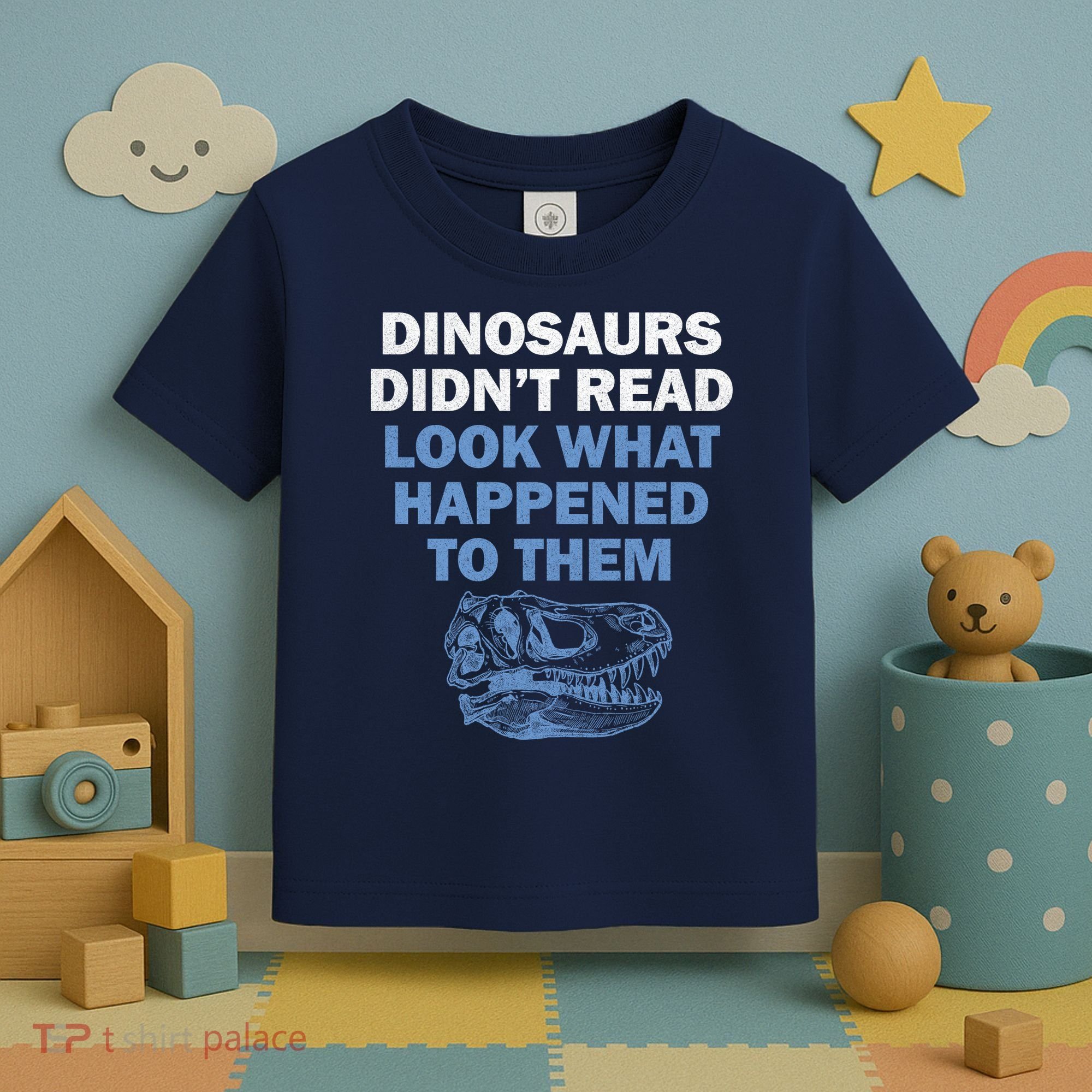 Dinosaurs Didn't Read Toddler T-Shirt