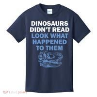 Dinosaurs Didn't Read Kids T-Shirt thumb 0