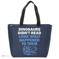 Dinosaurs Didn't Read Tote Bag thumb 0