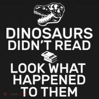 Dinosaurs Didn't Read Look What Happened To Them Doggie Tank thumb 4