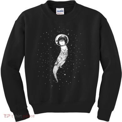 Drifting In Otter Space (Best For Color) Kids Sweatshirt