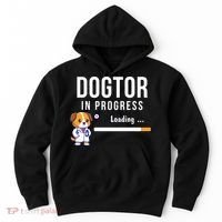 Dogtor In Progress Future Dog Doctor Vet Student Funny Vet Future Vet Hoodie thumb 0