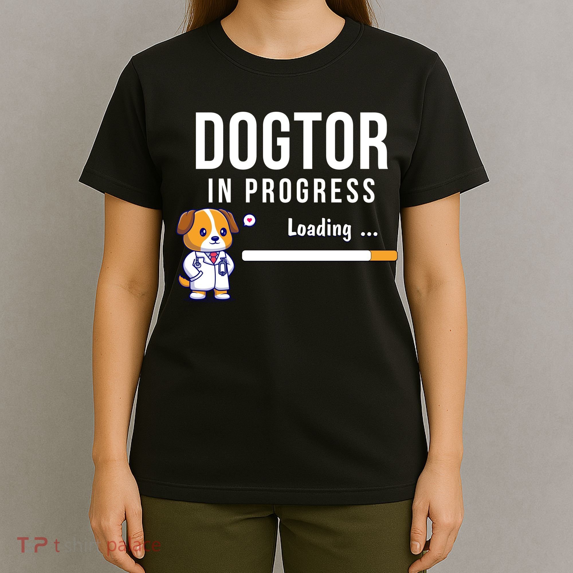 Dogtor In Progress Future Dog Doctor Vet Student Funny Vet Future Vet T-Shirt