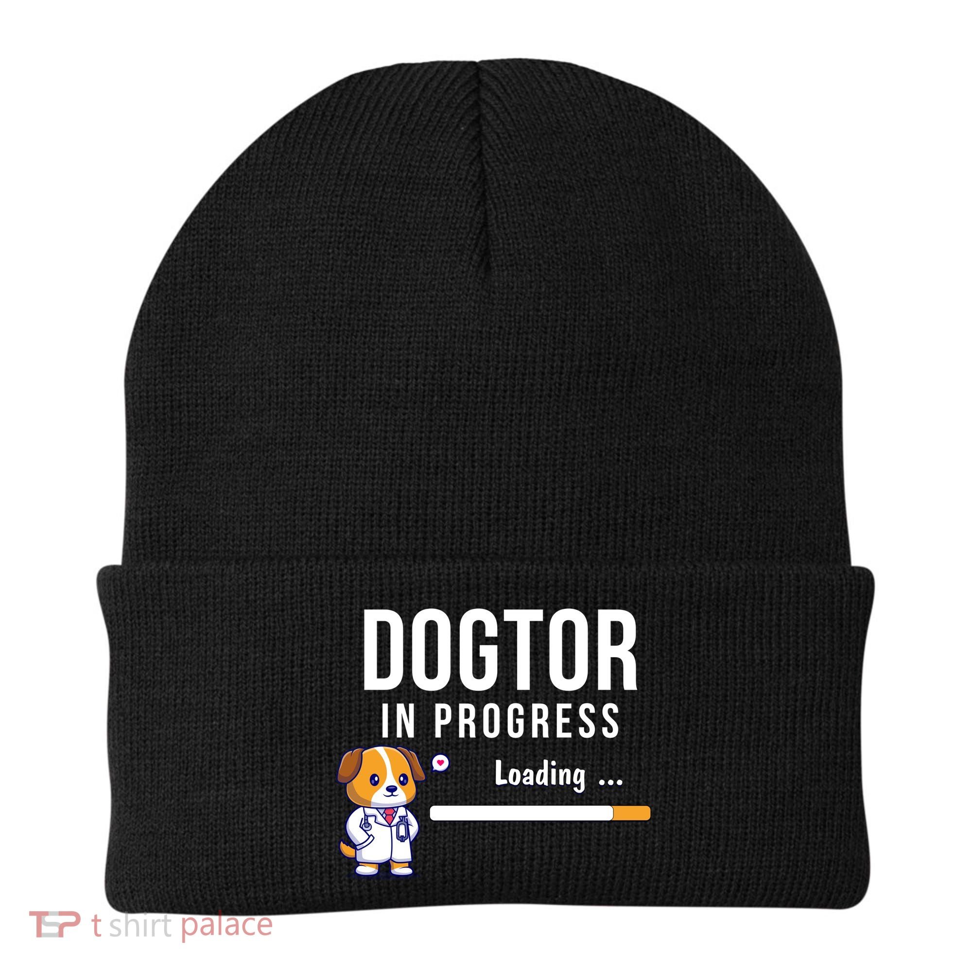 Dogtor In Progress Future Dog Doctor Vet Student Funny Vet Future Vet Beanie