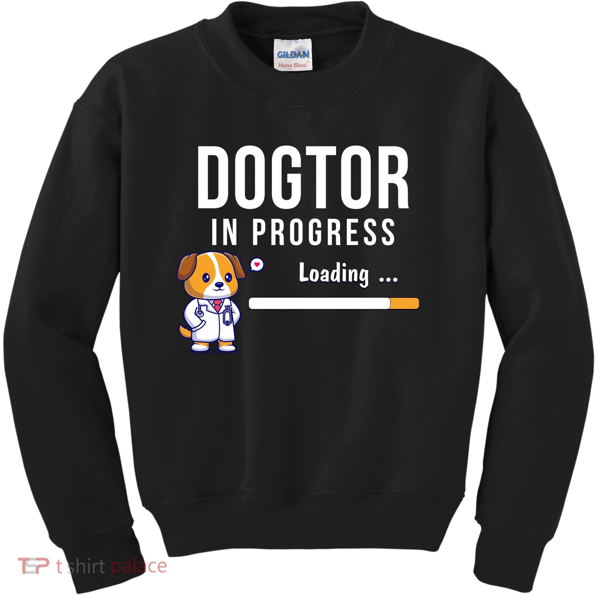 Dogtor In Progress Future Dog Doctor Vet Student Funny Vet Future Vet Kids Sweatshirt