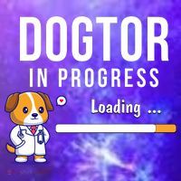 Dogtor In Progress Future Dog Doctor Vet Student Funny Vet Future Vet Coaster thumb 2