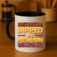 Dipped In Melanin Coffee Mug thumb 4
