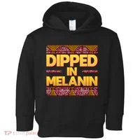 Dipped In Melanin Toddler Hoodie thumb 0