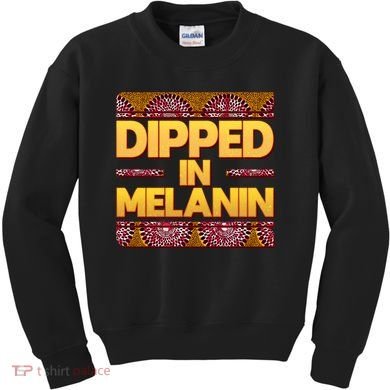 Dipped In Melanin Kids Sweatshirt
