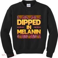 Dipped In Melanin Kids Sweatshirt thumb 0