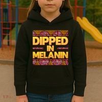 Dipped In Melanin Kids Hoodie thumb 3