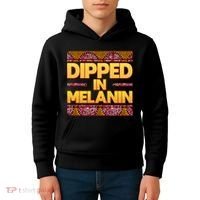 Dipped In Melanin Kids Hoodie thumb 4