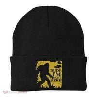 Dude I'm Right Here I Bigfoot Sasquatch Gift Beanie thumb 0