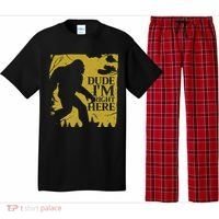 Dude I'm Right Here I Bigfoot Sasquatch Gift Pajama Set thumb 0