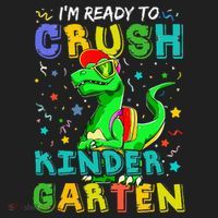 Dinosaur I'm Ready To Crush Kindergarten Back To School Women's Sweatshirt thumb 2