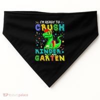 Dinosaur I'm Ready To Crush Kindergarten Back To School USA-Made Doggie Bandana thumb 0