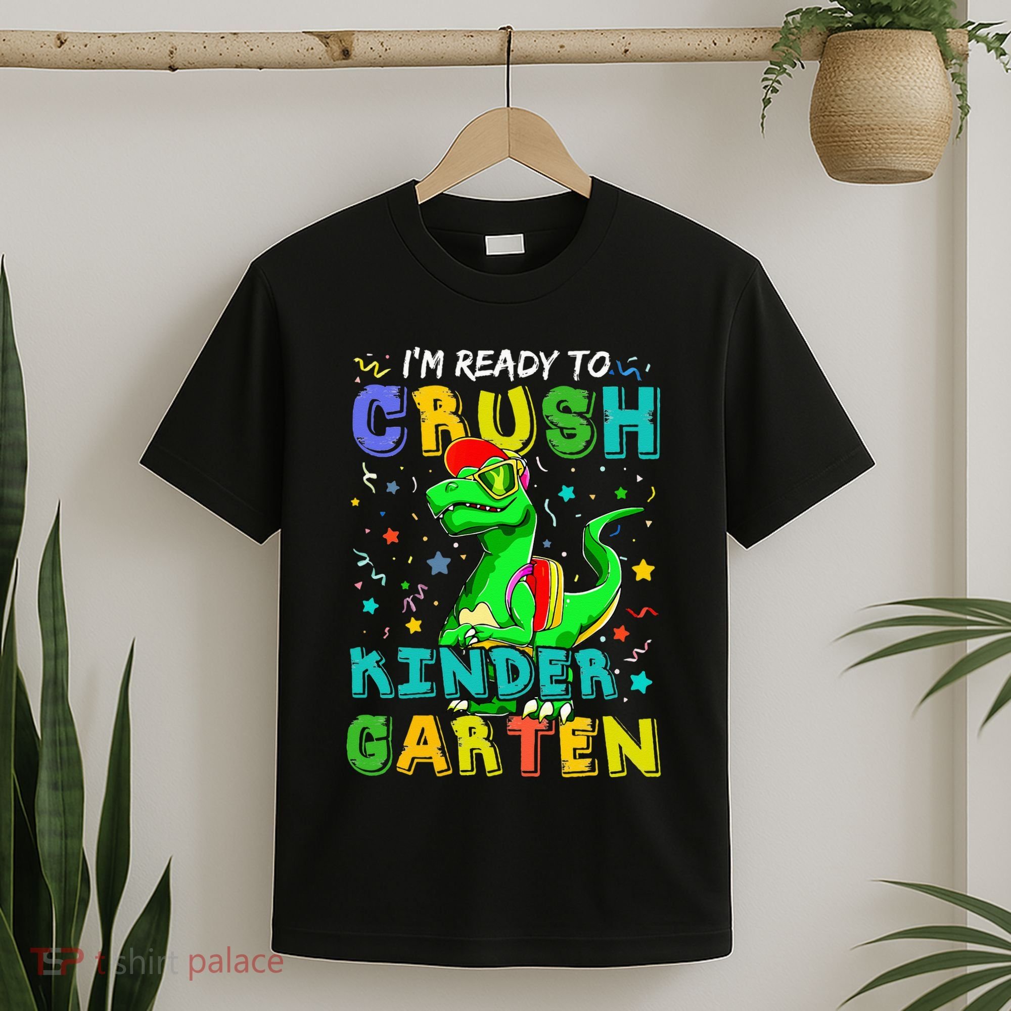 Dinosaur I'm Ready To Crush Kindergarten Back To School T-Shirt