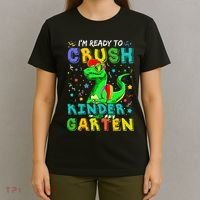 Dinosaur I'm Ready To Crush Kindergarten Back To School T-Shirt thumb 4