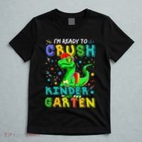 Dinosaur I'm Ready To Crush Kindergarten Back To School T-Shirt thumb 5