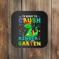Dinosaur I'm Ready To Crush Kindergarten Back To School Coaster thumb 0