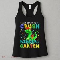 Dinosaur I'm Ready To Crush Kindergarten Back To School Women's Tank Top thumb 3