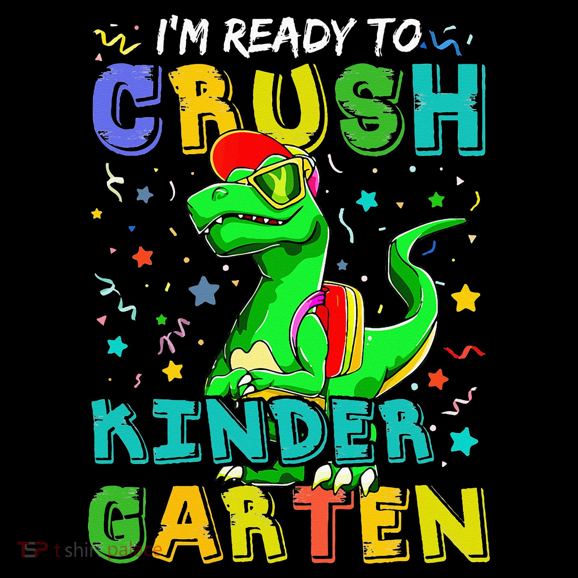 Dinosaur I'm Ready To Crush Kindergarten Back To School Baby Bodysuit