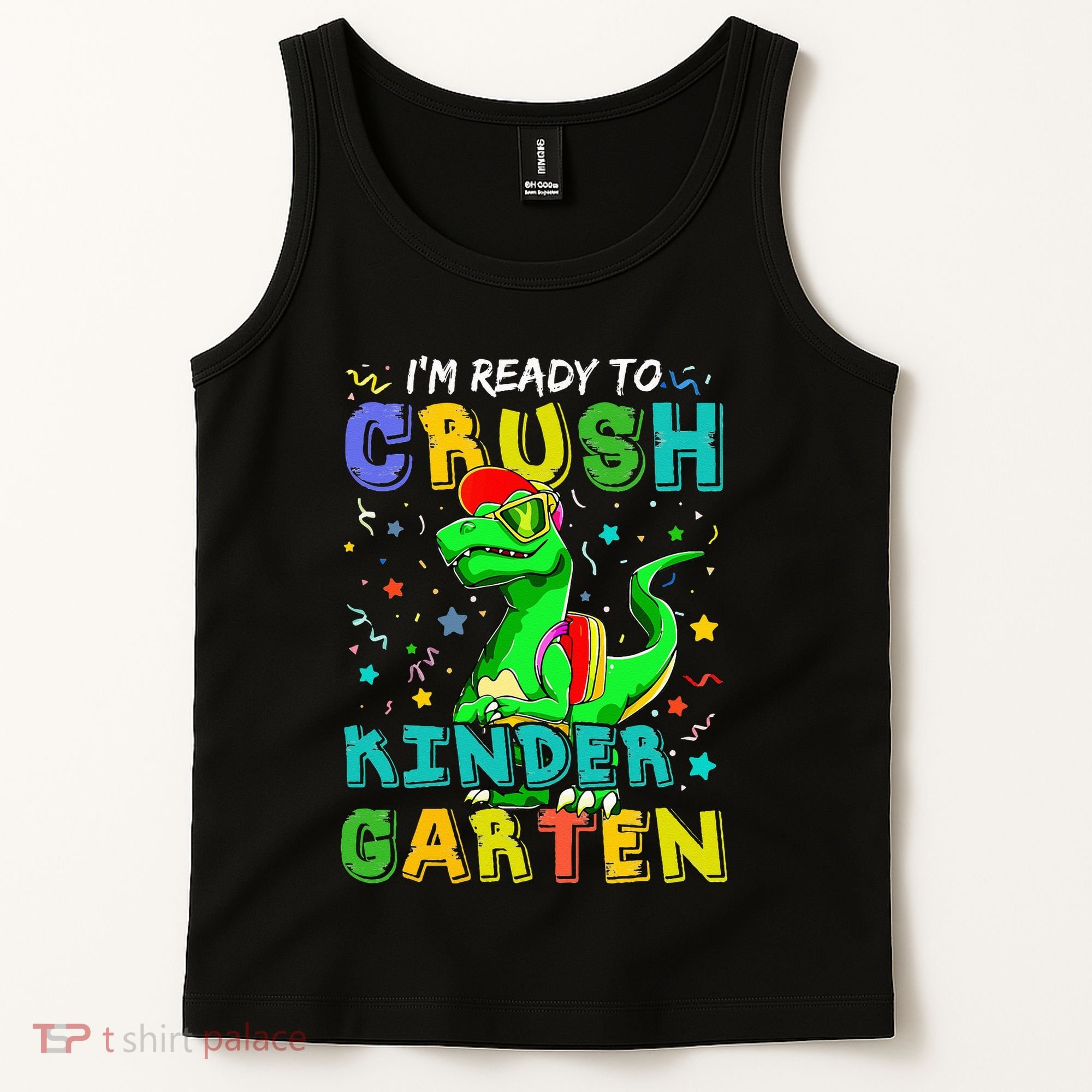 Dinosaur I'm Ready To Crush Kindergarten Back To School Tank Top
