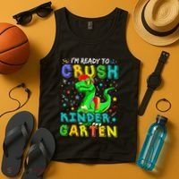 Dinosaur I'm Ready To Crush Kindergarten Back To School Tank Top thumb 4