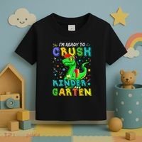 Dinosaur I'm Ready To Crush Kindergarten Back To School Toddler T-Shirt thumb 3