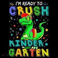 Dinosaur I'm Ready To Crush Kindergarten Back To School Women's T-Shirt thumb 6