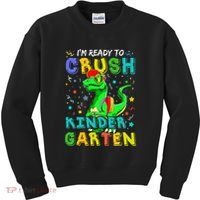Dinosaur I'm Ready To Crush Kindergarten Back To School Kids Sweatshirt thumb 0