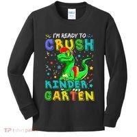 Dinosaur I'm Ready To Crush Kindergarten Back To School Kids Long Sleeve Shirt thumb 0