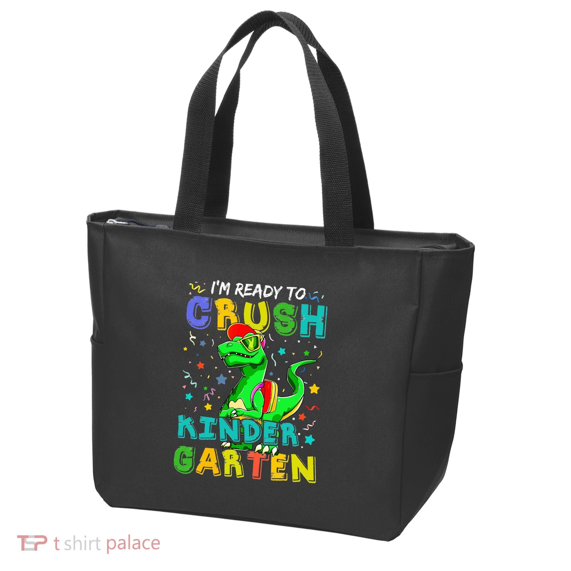 Dinosaur I'm Ready To Crush Kindergarten Back To School Tote Bag