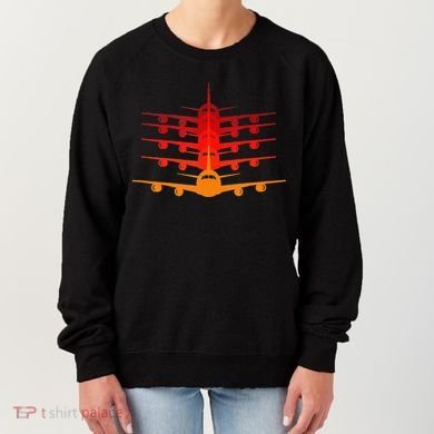 Distressed ID Rather Be Flying Funny Airplane Pilot Women's Sweatshirt