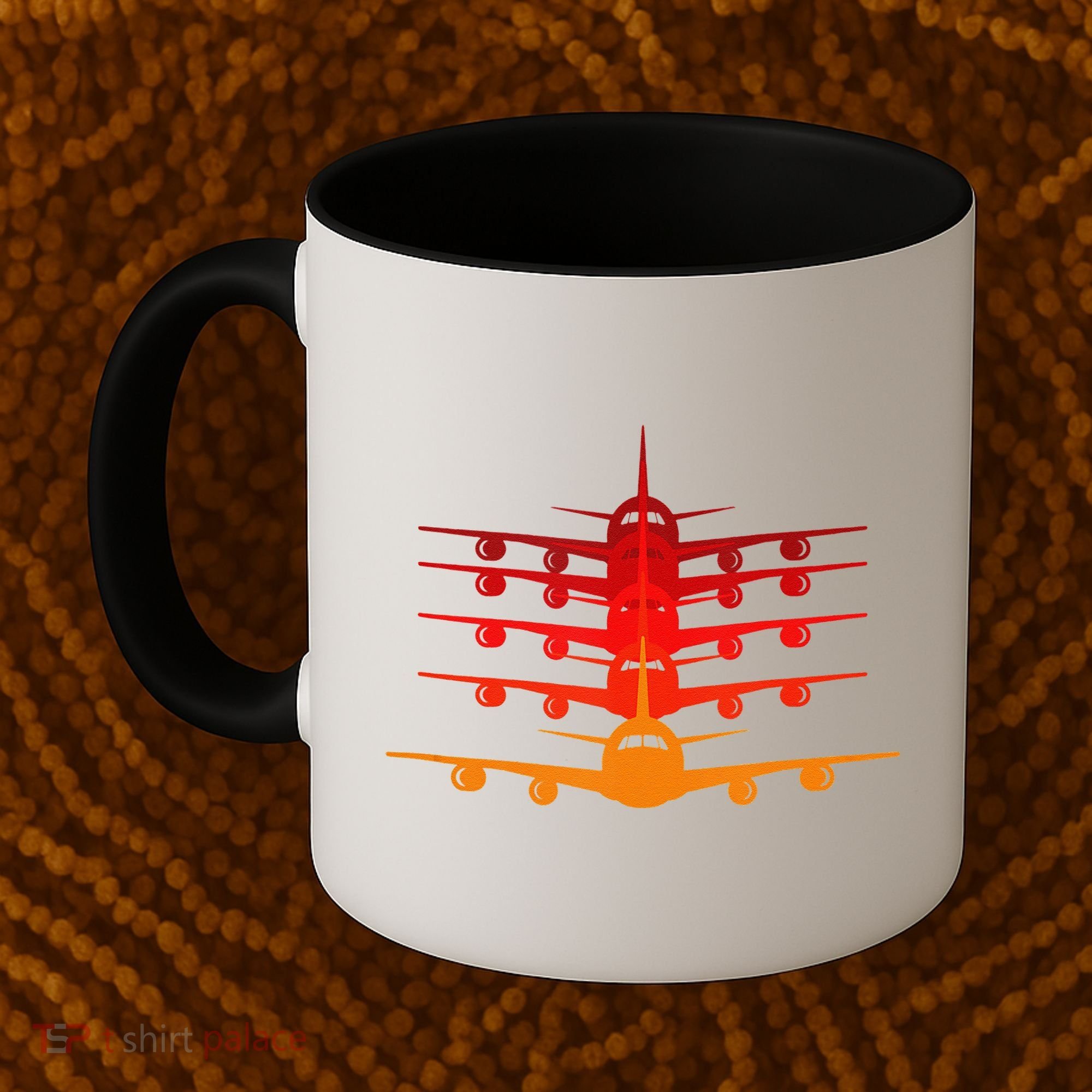 Distressed ID Rather Be Flying Funny Airplane Pilot Coffee Mug