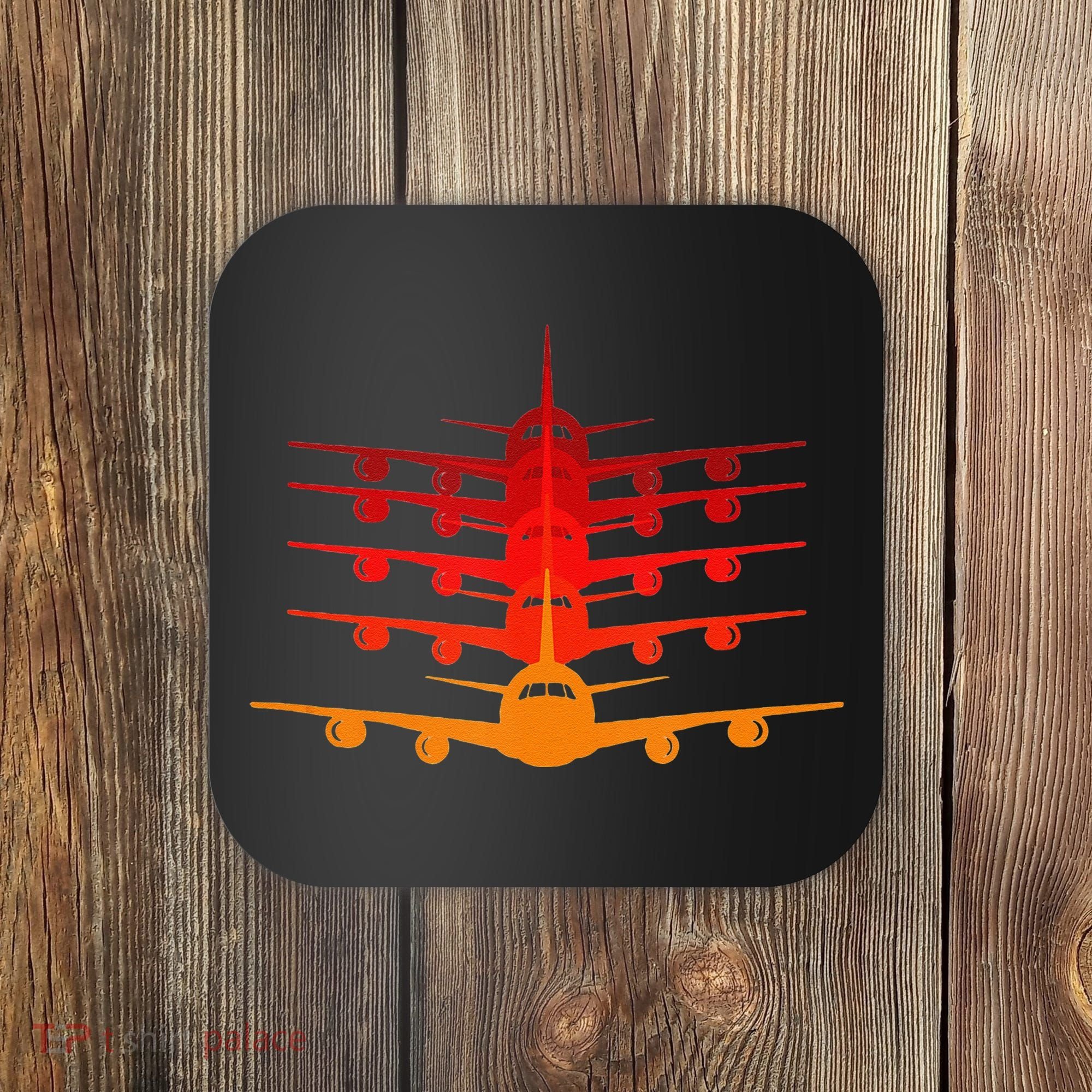 Distressed ID Rather Be Flying Funny Airplane Pilot Coaster