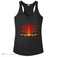 Distressed ID Rather Be Flying Funny Airplane Pilot Ladies PosiCharge Competitor Racerback Tank thumb 0