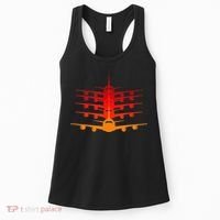 Distressed ID Rather Be Flying Funny Airplane Pilot Women's Tank Top thumb 0